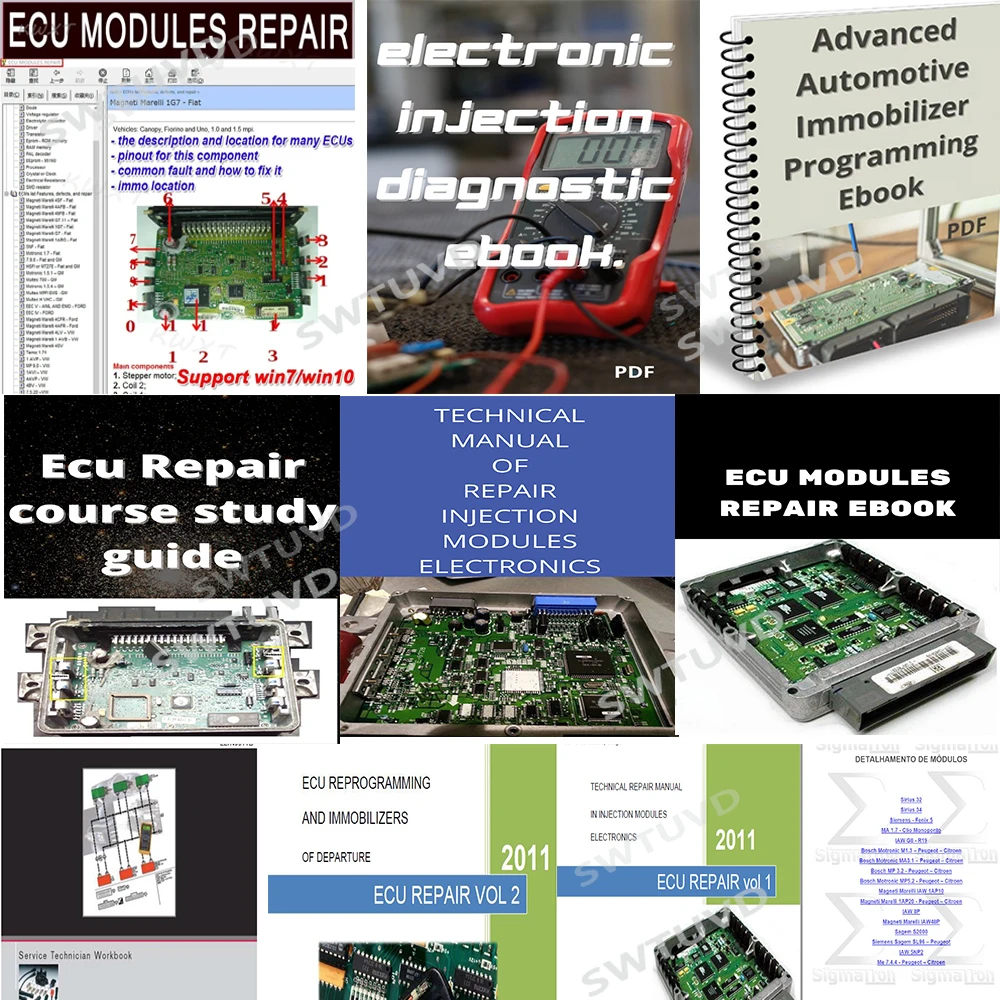 Electronics Repair Guide - 10 szt. ECU ECU naprawa e-book