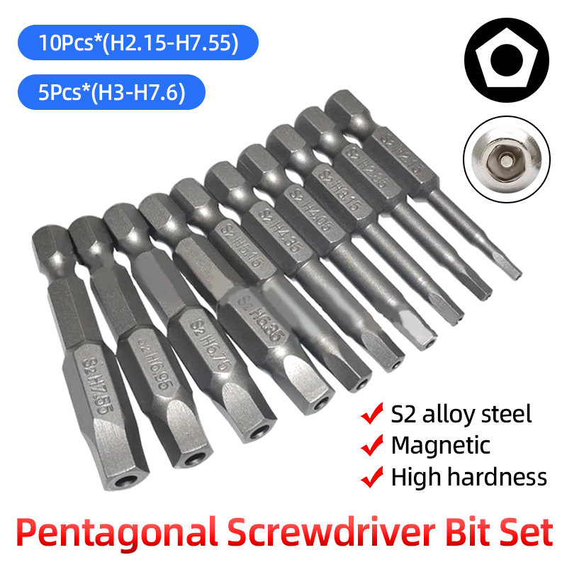Pentalobe Screwdriver Set - Zestaw pięciokątnych końcówek wkrętakowych z otworem